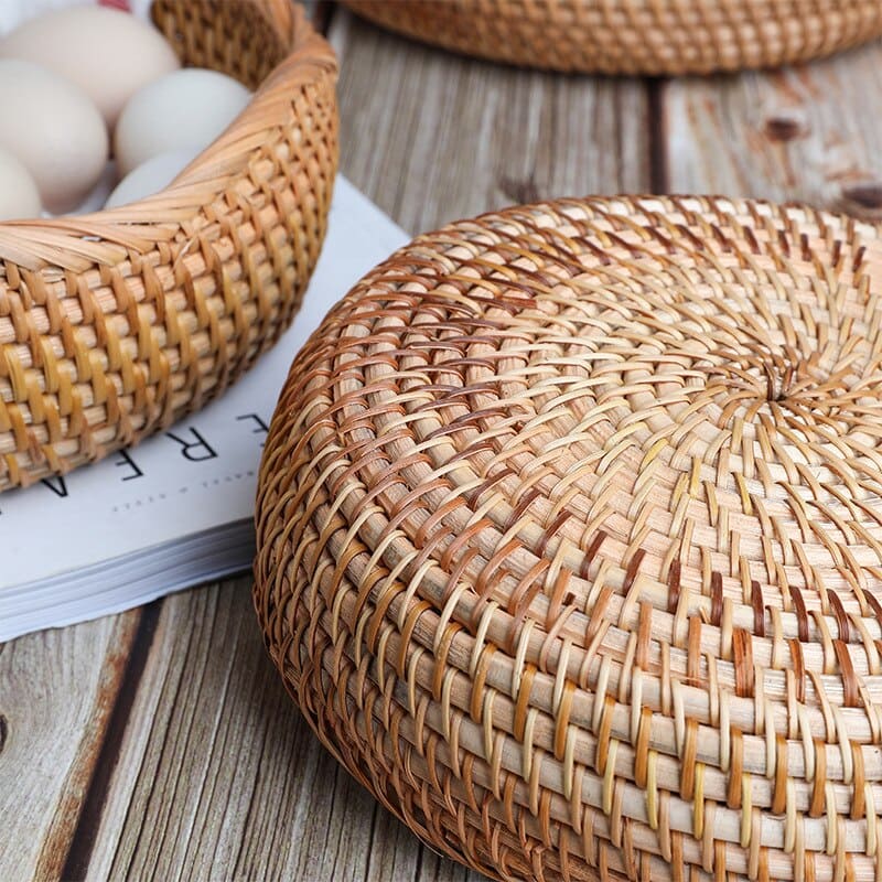Cesta de Vime em Rattan Artesanal – Coleção Housilar