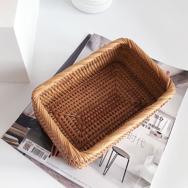 Cesto de Palha Rattan Artesanal – Coleção Housilar