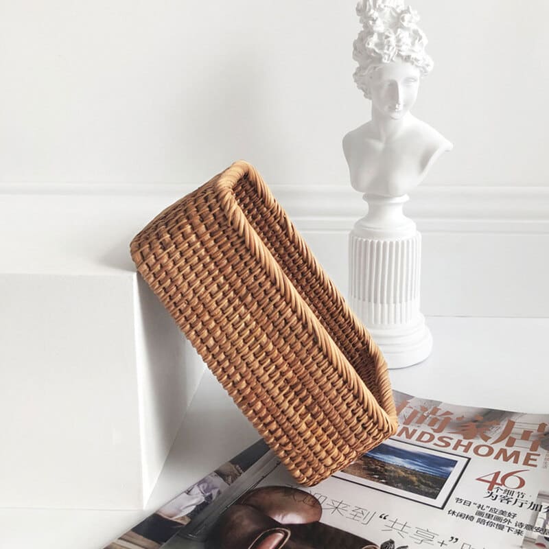 Cesto de Palha Rattan Artesanal – Coleção Housilar