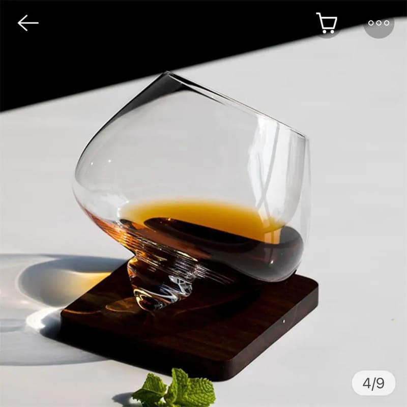 Copo de Whisky em Cristal Rotativo – Coleção Housilar