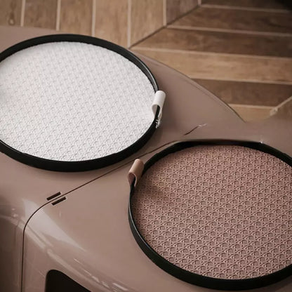 Bandeja Decorativa Redonda com Alça – Coleção Housilar