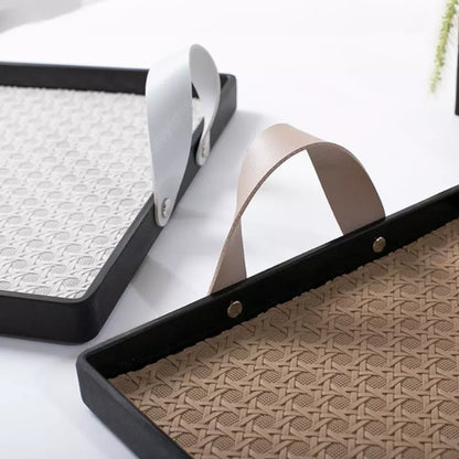 Bandeja Decorativa Retangular com Alça – Coleção Housilar