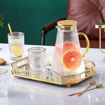 Bandeja Decorativa Retangular com Espelho – Coleção Housilar