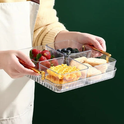 Bandeja de Lanche Multifuncional com Potes de Armazenamento – Coleção Housilar