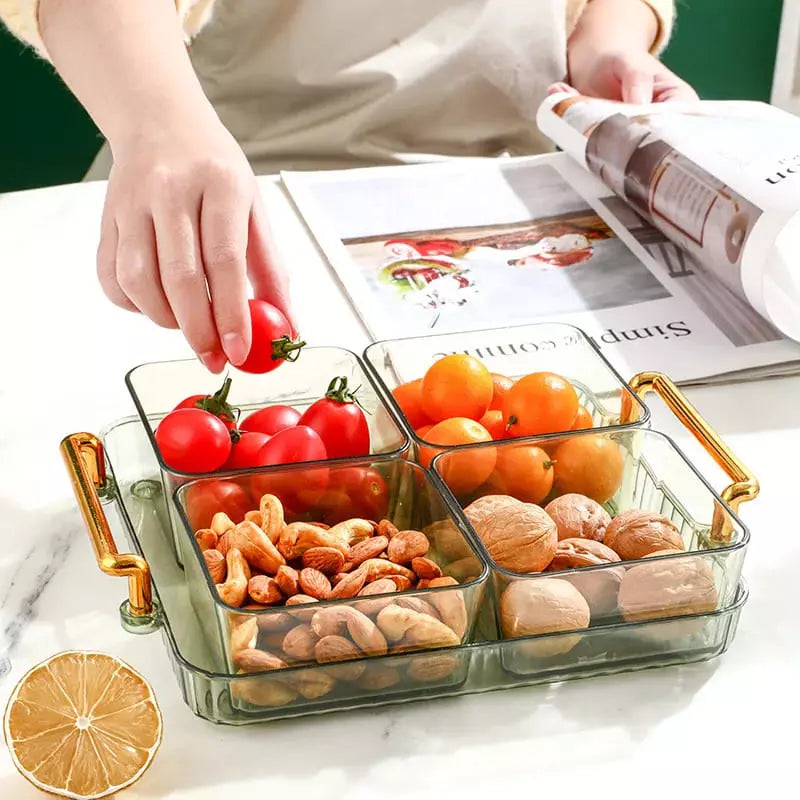 Bandeja de Lanche Multifuncional com Potes de Armazenamento – Coleção Housilar