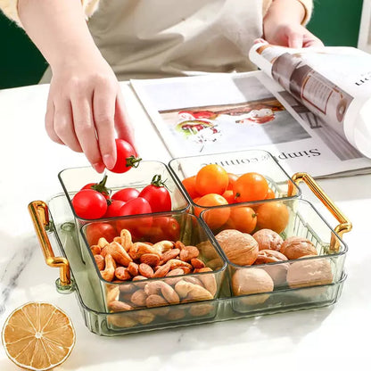Bandeja de Lanche Multifuncional com Potes de Armazenamento – Coleção Housilar