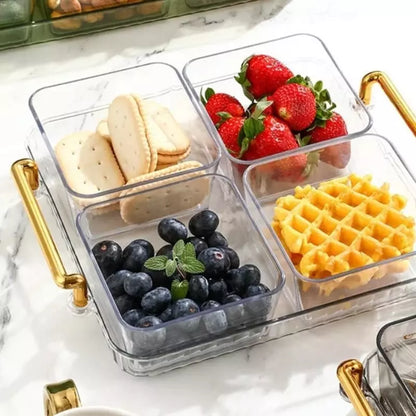Bandeja de Lanche Multifuncional com Potes de Armazenamento – Coleção Housilar