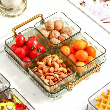 Bandeja de Lanche Multifuncional com Potes de Armazenamento – Coleção Housilar