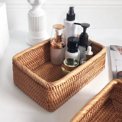 Cesto de Palha Rattan Artesanal – Coleção Housilar