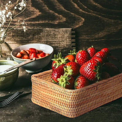 Cesto de Palha Rattan Artesanal – Coleção Housilar