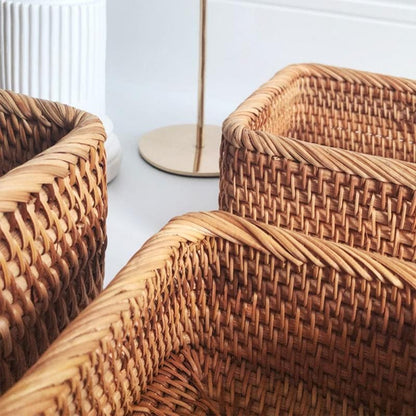 Cesto de Palha Rattan Artesanal – Coleção Housilar
