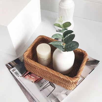 Cesto de Palha Rattan Artesanal – Coleção Housilar
