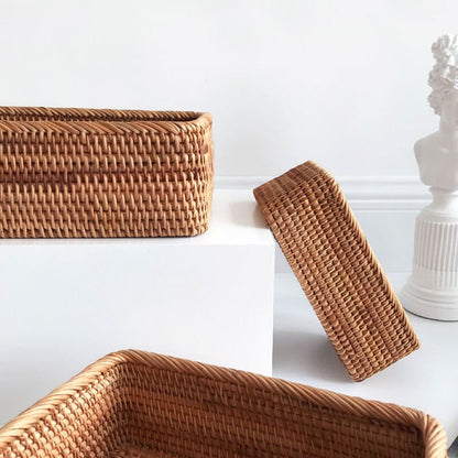 Cesto de Palha Rattan Artesanal – Coleção Housilar