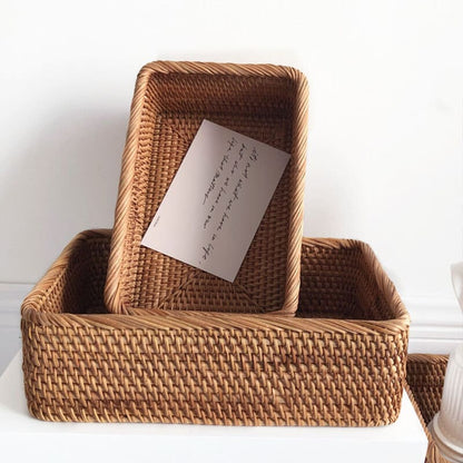 Cesto de Palha Rattan Artesanal – Coleção Housilar