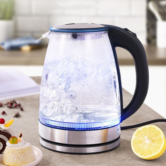 Chaleira Elétrica 2L em Vidro Borossilicato com LED – Coleção Housilar