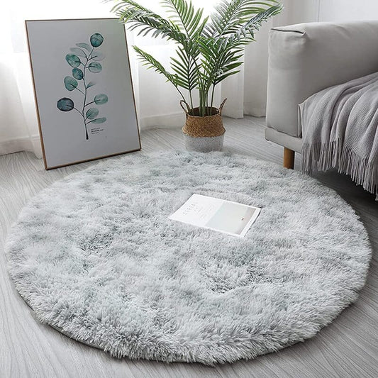 Tapete Felpudo Redondo Cinza Mescla – Housilar