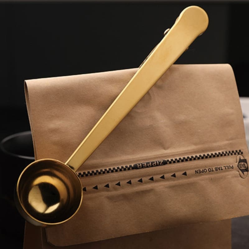 Colher Medidora de Café com Presilha em Inox – Coleção Housilar