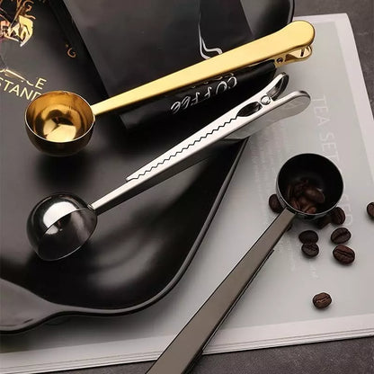 Colher Medidora de Café com Presilha em Inox – Coleção Housilar