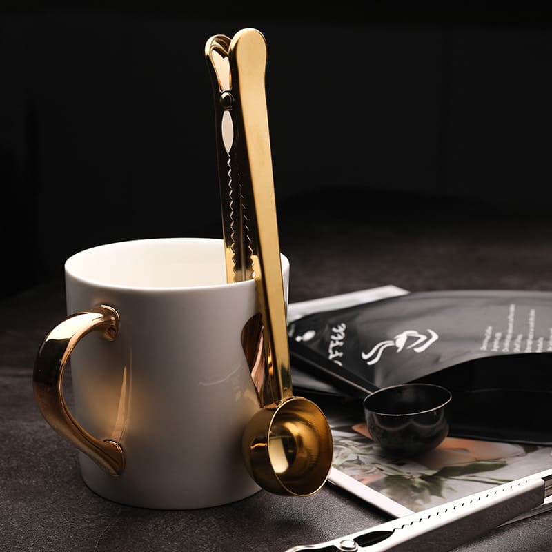 Colher Medidora de Café com Presilha em Inox – Coleção Housilar