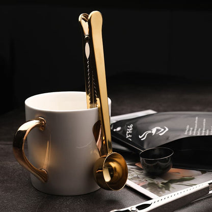 Colher Medidora de Café com Presilha em Inox – Coleção Housilar
