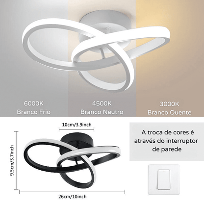 Luminária de Teto LED Minimalista Moderna – Coleção Housilar
