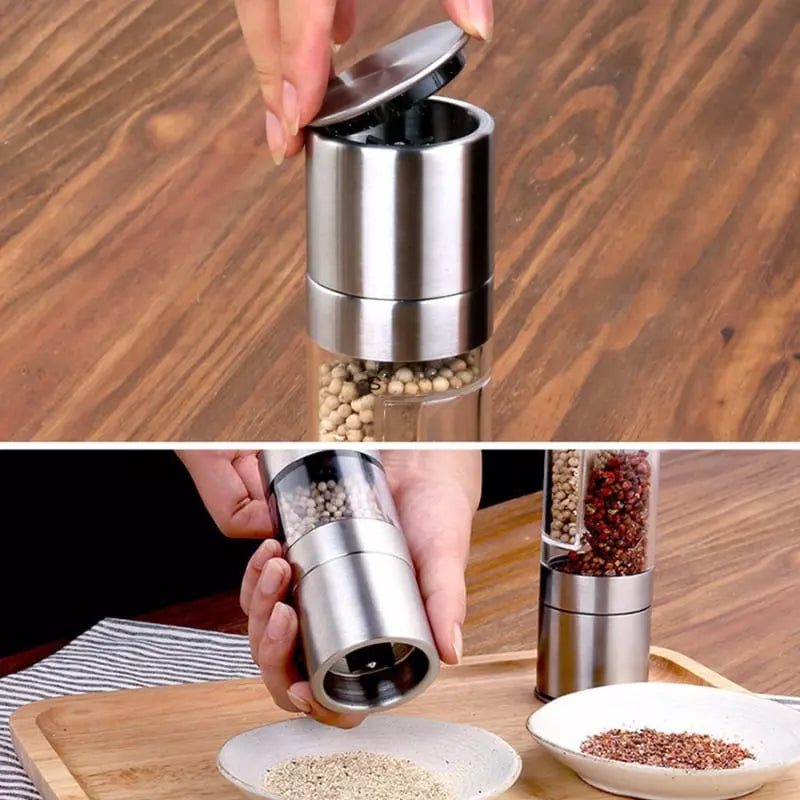 Moedor Manual de Pimenta e Temperos Inox 2 em 1 – Coleção Housilar