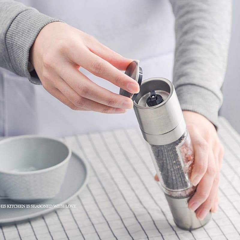 Moedor Manual de Pimenta e Temperos Inox 2 em 1 – Coleção Housilar