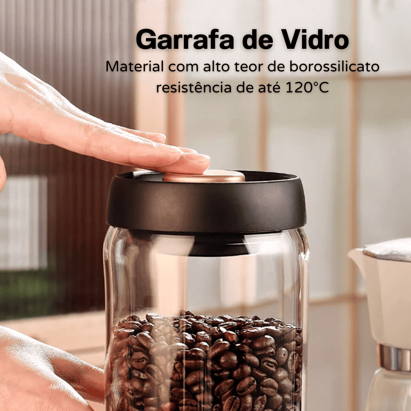 Pote de Vidro com Tampa Hermética a Vácuo – Coleção Housilar