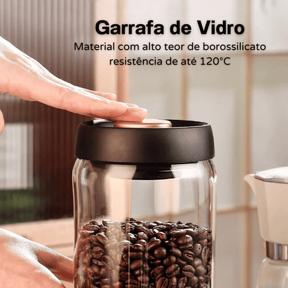 Pote de Vidro com Tampa Hermética a Vácuo – Coleção Housilar