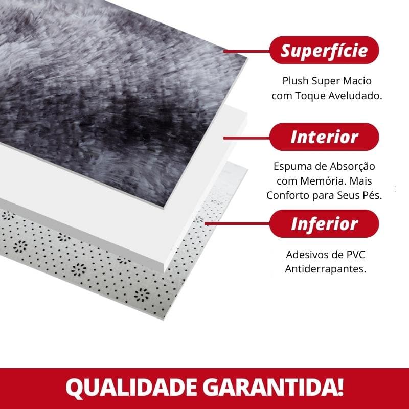 Tapete Felpudo Liso Bordô – Coleção Housilar