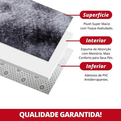 Tapete Felpudo Liso Bordô – Coleção Housilar