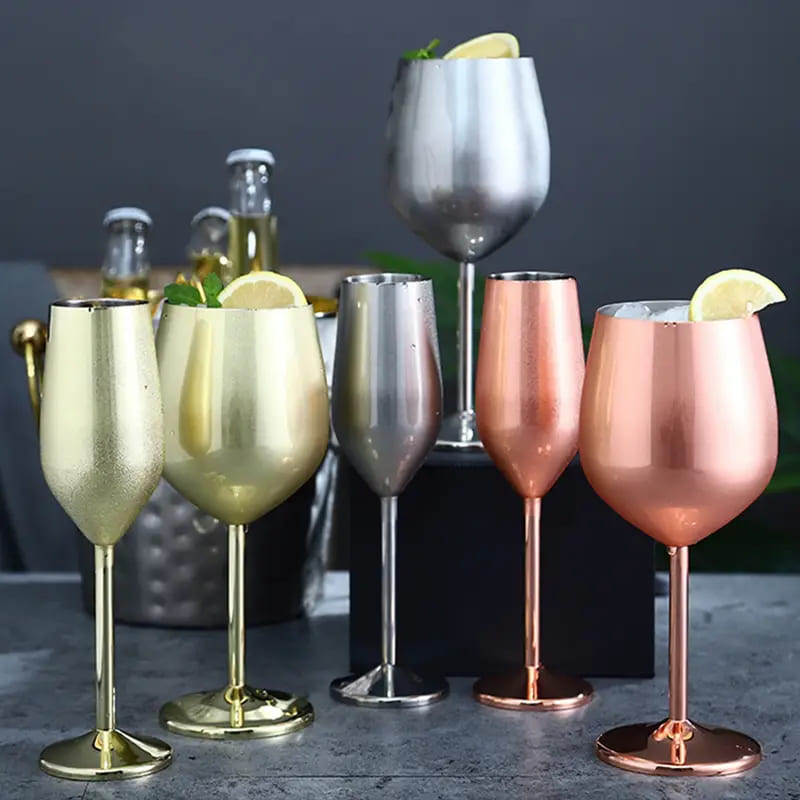 Taça de Champanhe em Aço Inox – Coleção Housilar