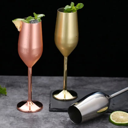 Taça de Champanhe em Aço Inox – Coleção Housilar