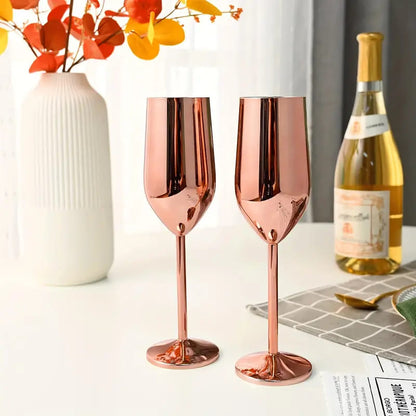 Taça de Champanhe em Aço Inox – Coleção Housilar