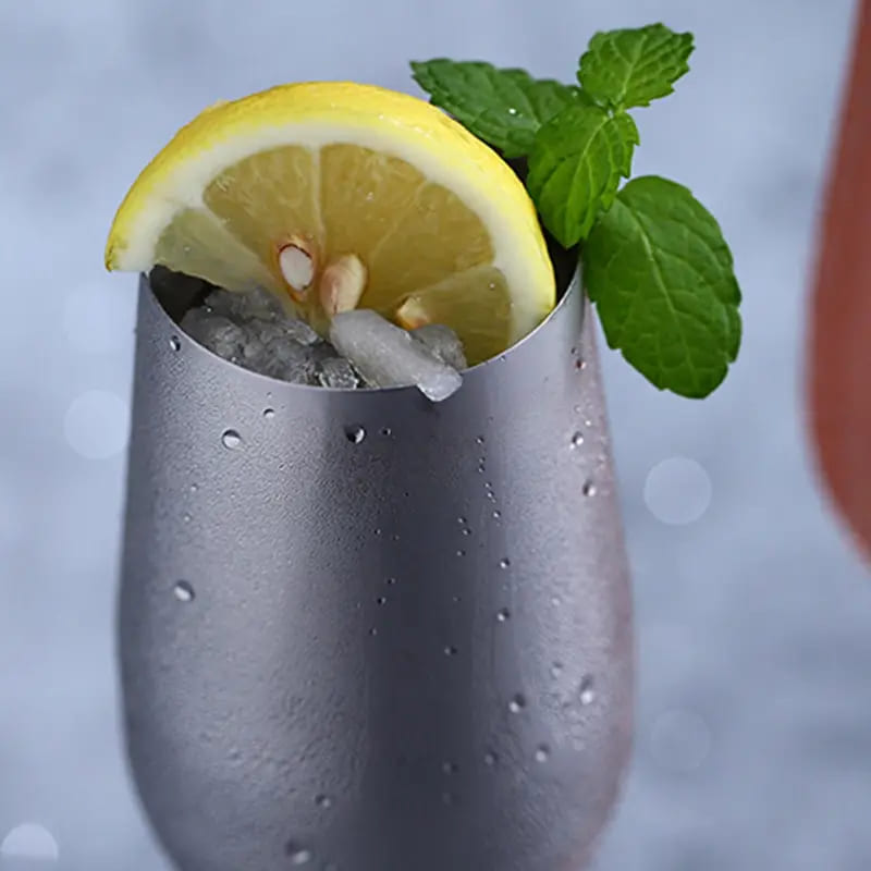 Taça de Champanhe em Aço Inox – Coleção Housilar