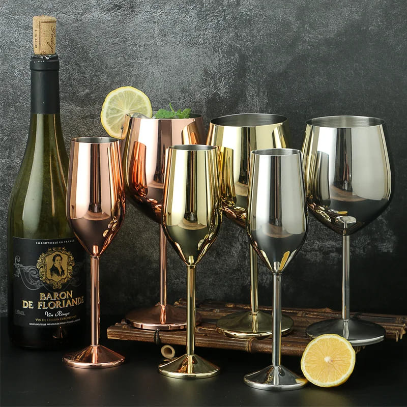 Taça de Champanhe em Aço Inox – Coleção Housilar